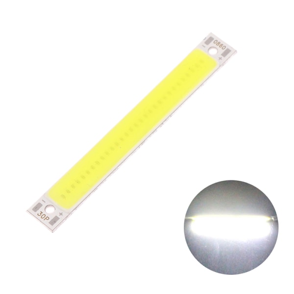 LED COB Strip 1W 3W Varm Kald Hvit Blå Rød LED Lyskilde F White 1W