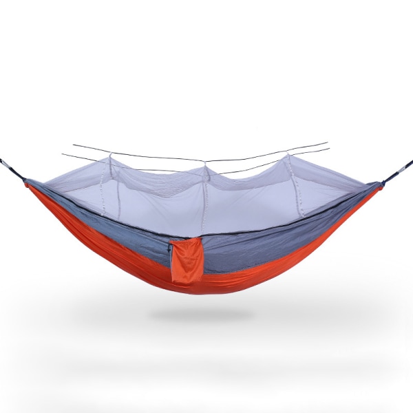 Bærbar utendørs campingtelthengekøye med fallskjermhengende S Royal Blue Grey