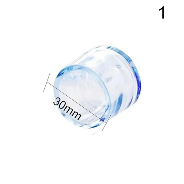 Läpinäkyvä kumilattiatuoli naarmuuntumattomaksi cap Furni White 30mm