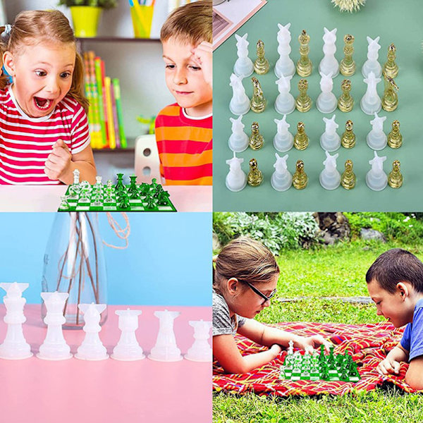 1st DIY schackpjäs Form Queen King 3D Ches queen