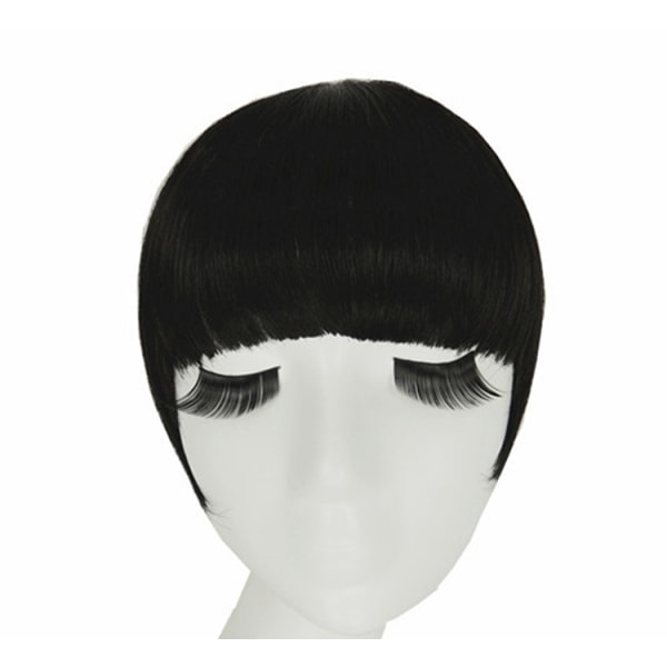 Fringe Clip In On Bangs Straight Hair Extensions brun sort *l nature balck
