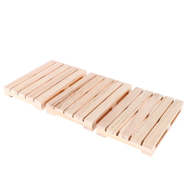 Mini träpallsunderlägg för varma och kalla drycker Wo 5 pcs Onesize
