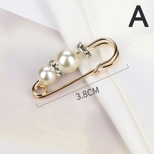 Kläder Broscher Pearl Lapel Pin Tröja Klänning Brosch Byxor Pi A