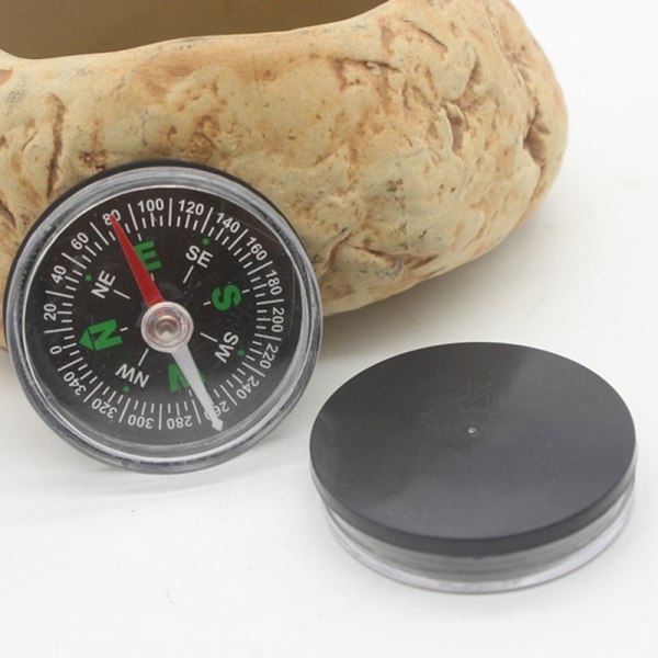 Bærbar Mini Precise Compass Praktisk Guider Survival-knapp