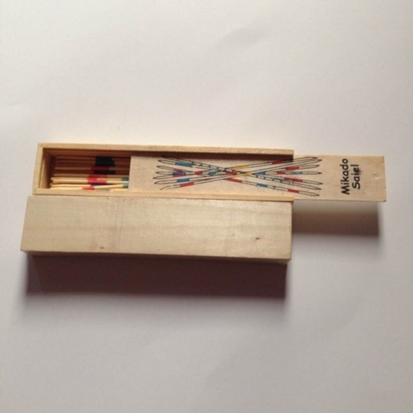 1 Sæt Traditionelle Mikado Spiel Pick Up Sticks Med Box Multipla