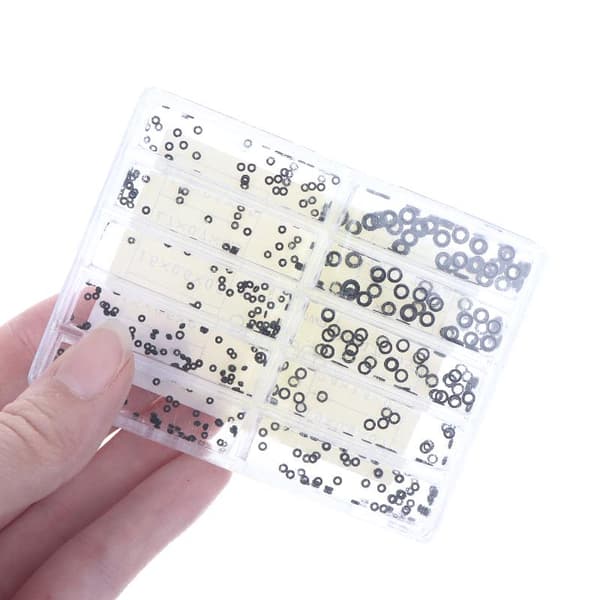 1 Set Nya Mini Gummi Bricka O-Ring Klocka Krona Vattentät Klocka Onesize