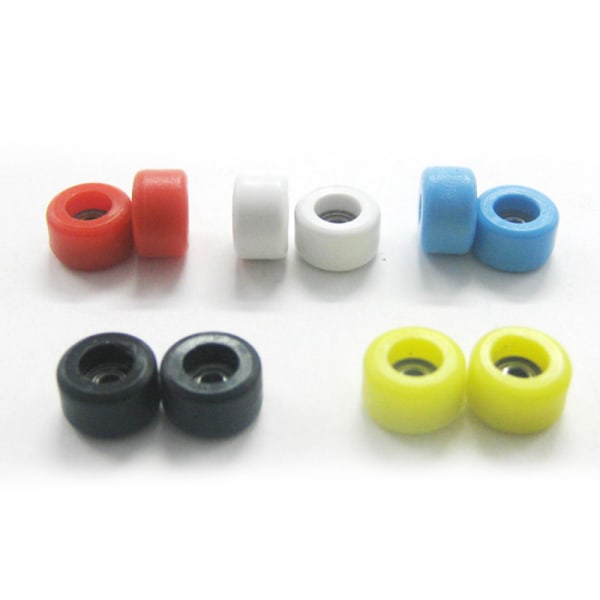 4 stk/sett PU+metalluretan CNC-lagerhjul for trefinger Blue
