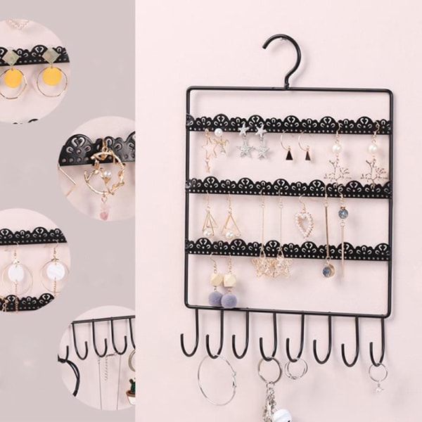 Väggörhänge Smycken Organizer Hängande Hållare Halsband Display one size