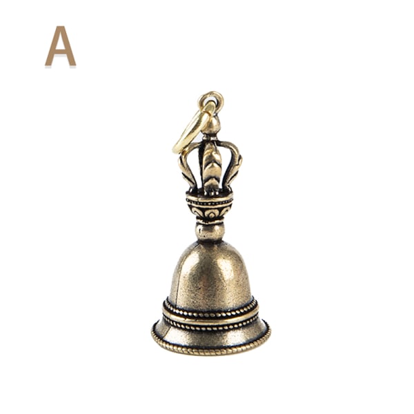 Messing Håndverk Bell Key Car Wind Bell Tibetansk Bell Gift Home D A