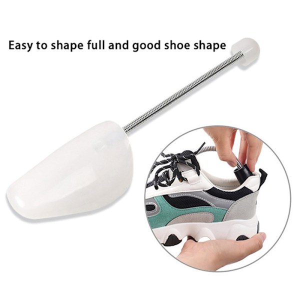 1 par plastskoträd Justerbar längd skoträd Stretch Transparent women
