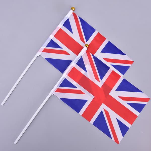 10 kpl Handheld Wave Union Jack Flag Party Celebration Britain
