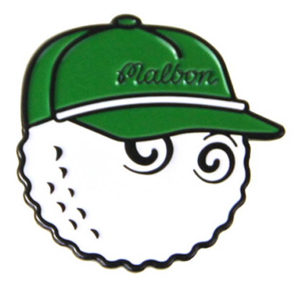 1 stk Golf Cap Clips Mark Golf Ball Posisjon Avtakbar golfhatt M Green B