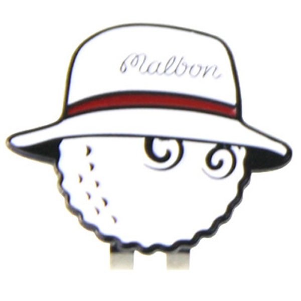 1 stk Golf Cap Clips Mark Golf Ball Posisjon Avtakbar golfhatt M White C