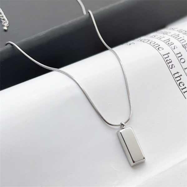 Kreativt halsband för män, coolt geometrisk halsband, nyckelbenkedja Bo onesize