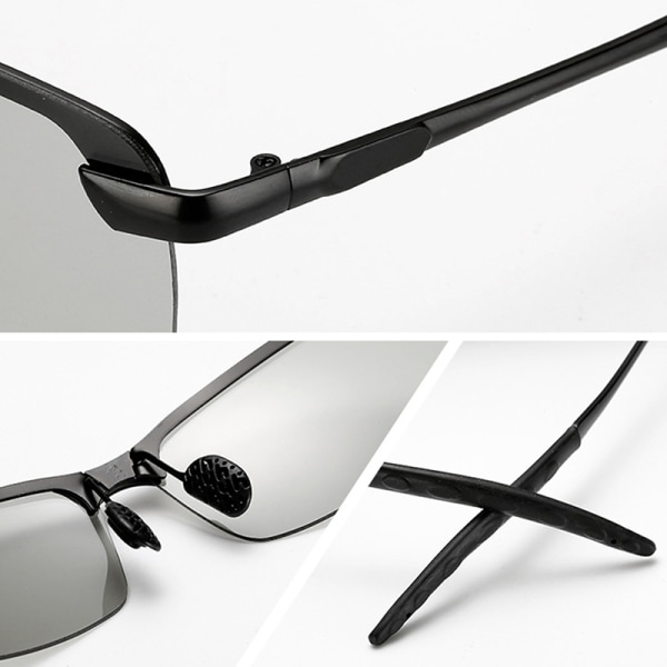 Polariserede fotokromiske solbriller til mænd UV400 Køre Transiti C