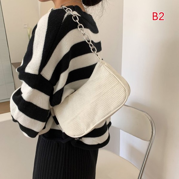 2023 Fashion Damehåndtasker Fløjlsunderarmstaske Casual Wome B2