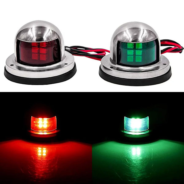 Bådnavigationsindikator Spot Light Marine Båd Yacht LED Advarsel green