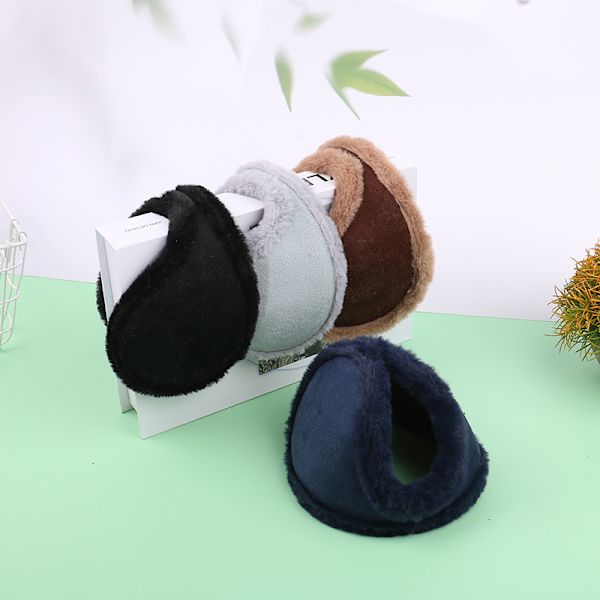 1 Stk Varme Øreklokker Fløyels Øreklokker Vinter Thicken Warmer Ear Pr Gray
