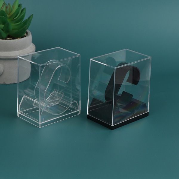 Plastklokke Display Oppbevaringsholder Gjennomsiktig veske Smart Wat Transparent