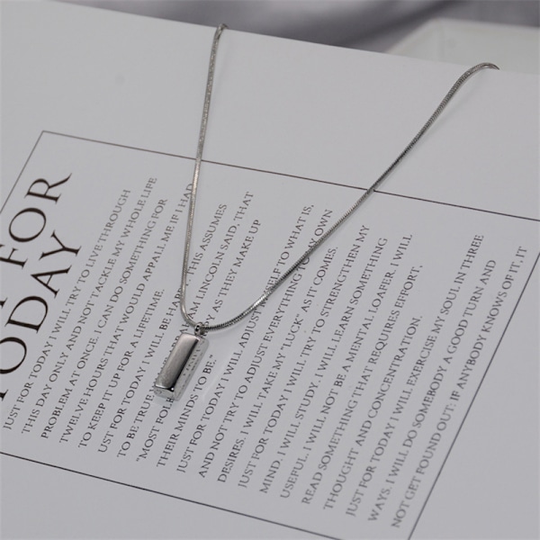 Kreativt halsband för män, coolt geometrisk halsband, nyckelbenkedja Bo onesize