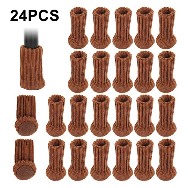 24st Stickad Stol Benstrumpor Möbel Bordsfötter Ben Golv Pr Coffee 24 PCS