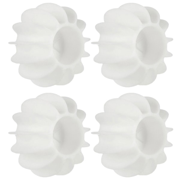 4 stk Klesvask Ball Dekontaminering Anti-tangle Gjenbrukbar Hjem Cle White