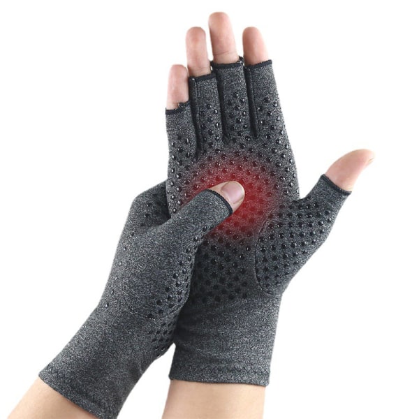 2 stk fingerløse hansker Black M