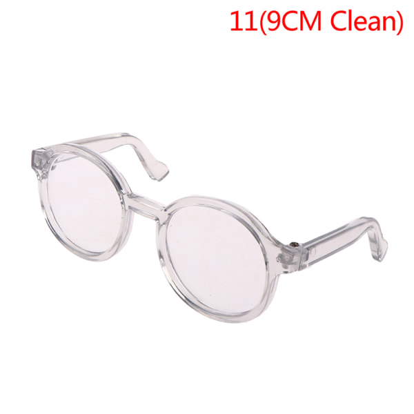 Plysch docka glasögon tillbehör rund båge 6,5/9,5 cm glasögon Clea 11(9CM Clean)