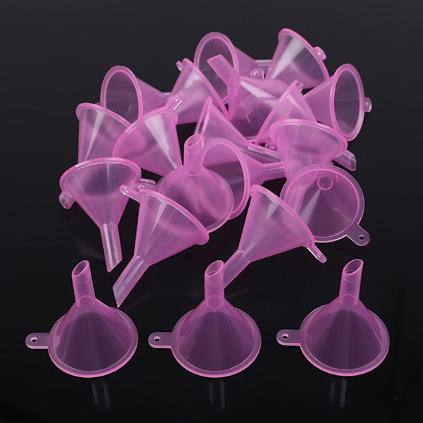 20 kpl/erä Muoviset pienet suppilot Nestetäyttö Tyhjä Pullo Pak Pink 20 pcs