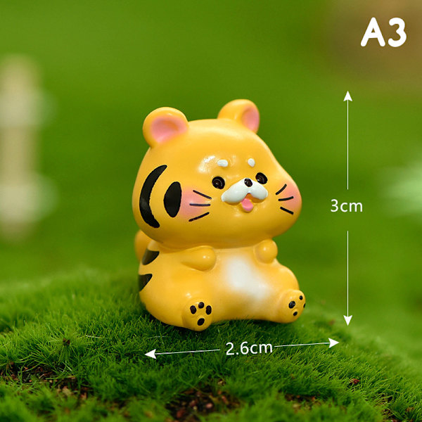 Tecknad Zodiac Color Doll Crafts Nyckelring Handväska hängande present Tiger