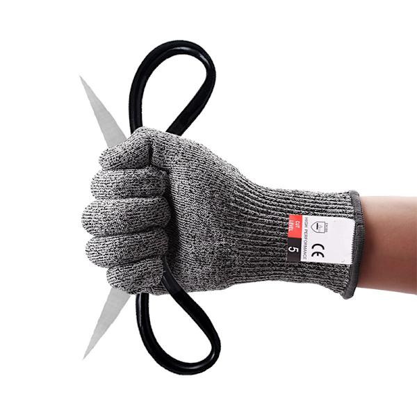 HPPE Level 5 Säkerhetshandskar Höghållfast industrikök Gard Grey XS