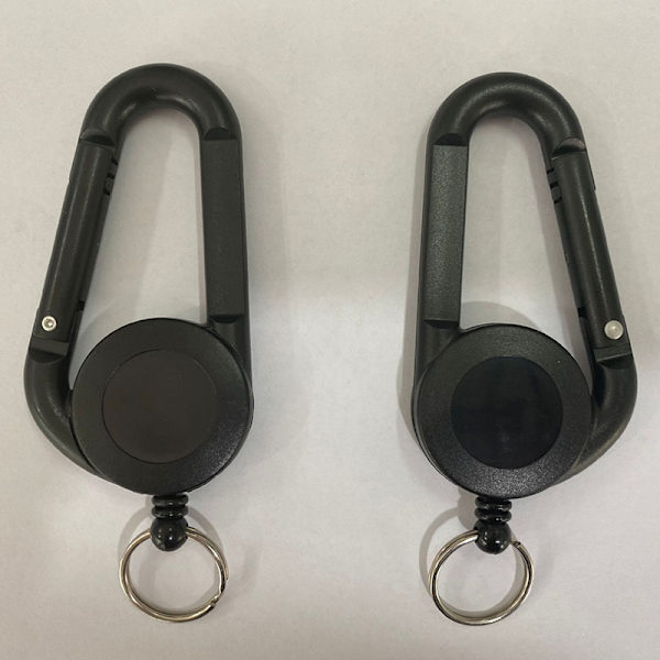 ID-kort Nyckelring Lanyard Clip Nyckelring Infällbart bältesrep H White