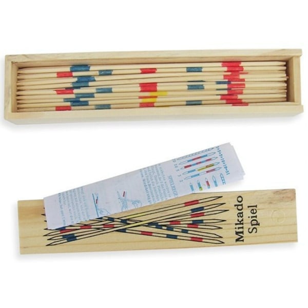 1 Sæt Traditionelle Mikado Spiel Pick Up Sticks Med Box Multipla