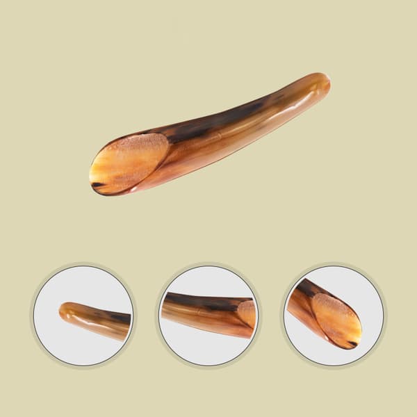 Natural Buffalo Horn No Stress Massage Tool SPA Terapi Massage 1pcs
