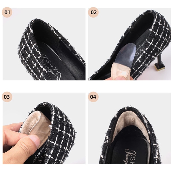 Sklisikker innersåle Hælklistremerke for høye hæler flip-flopsandaler 1 pair