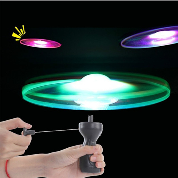 Funny Flyer Lysende Flying UFO LED-lyshåndtak Flash Flying 1