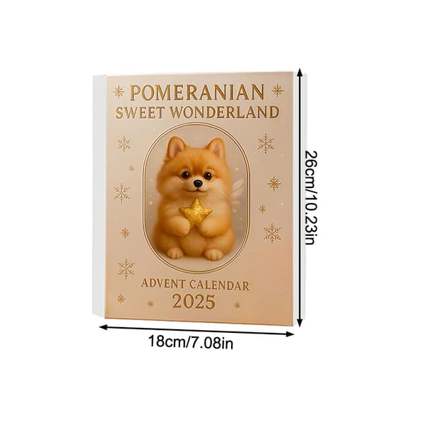 Pomeranian Makea Ihmemaa Joulukalenteri 2025 Multicolor