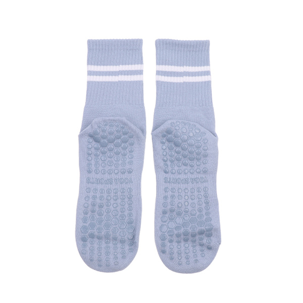 Yoga Sokker Anti-skli sportssokker Pilates Sokker Danse Fitness T Light blue