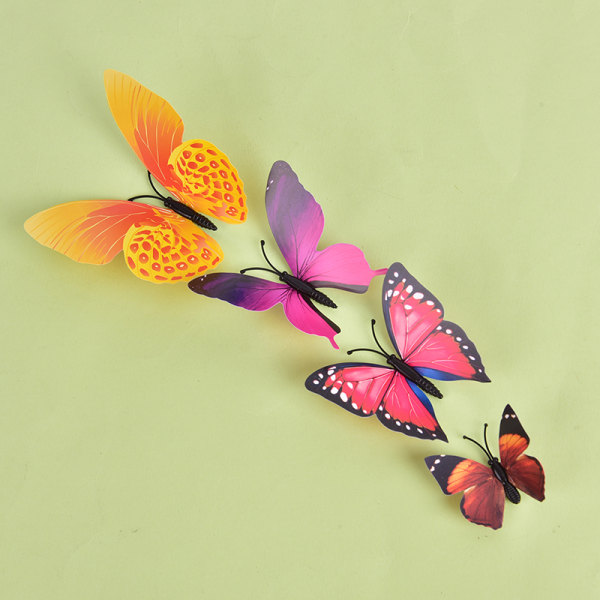 12 stk. Butterfly Magnets Stickers Køkkenmagneter Køleskab H A