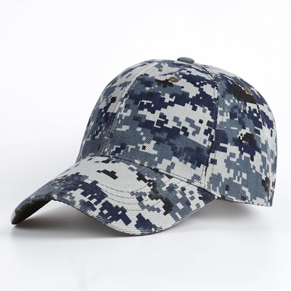 Mænd baseballkasketter Army Tactical Camouflage Cap Jungle Hunting S Blue