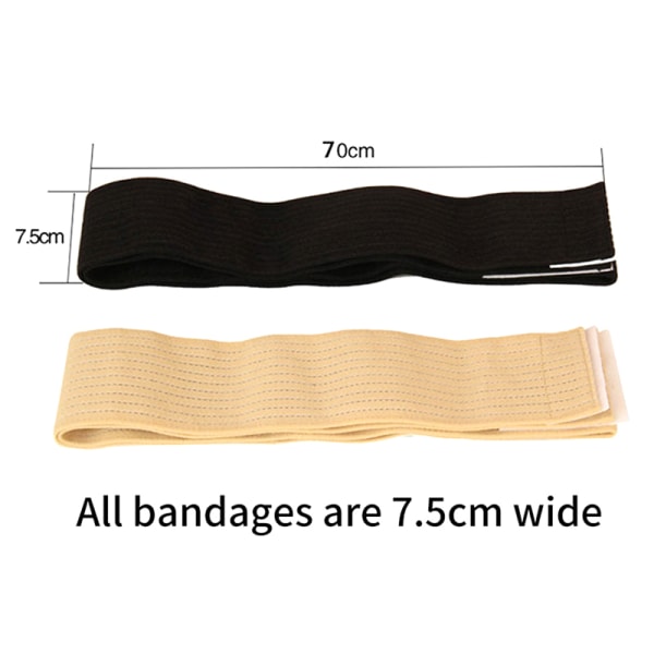 Hög elasticitet Kompressionsbandage Sport Kinesiologi Tejp för Black 90CM Elbow bands