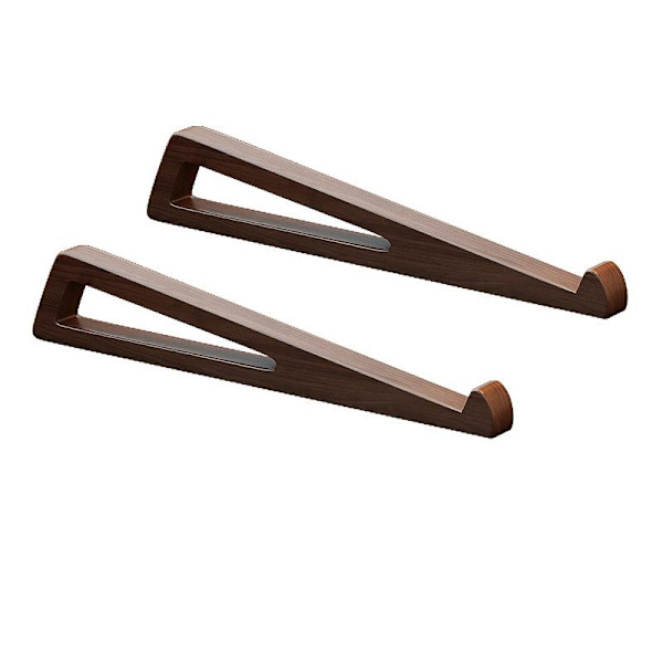 1 Sæt Foldbart Laptopstativ i Træ - Justerbar Ergonomisk 12° A One Size