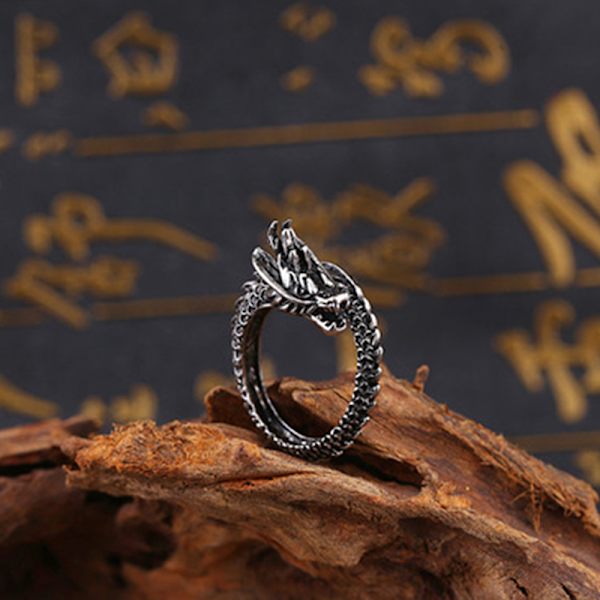 Halloween skräckring drake klo ring gotisk mörk punk påståelig ring födelsedagspresent fest liten present bröllopsgåvor 1pc