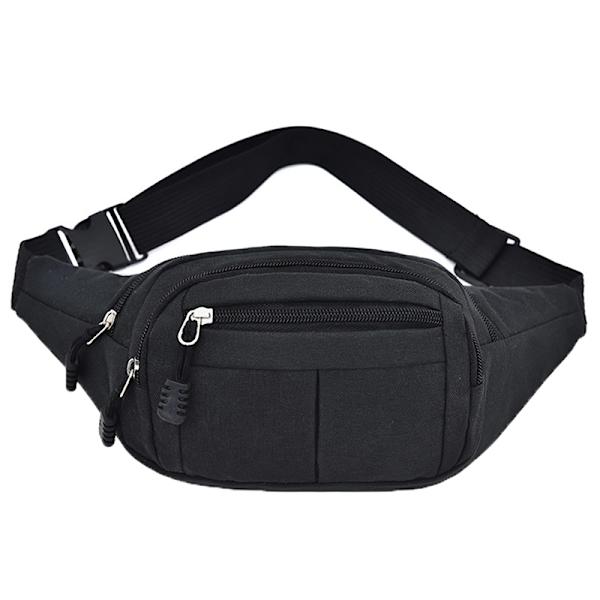 Herr Midjepaket Nylon Sport Fanny Väskor Pojke Drop Leg Väskor Hip Bum Gray