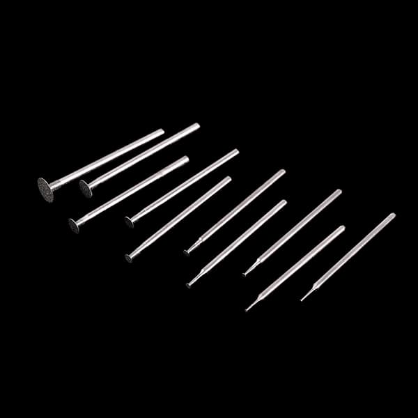 10 STK slibebit tilbehør Ultratyndt T-hovedskaft Diamond Mo 10PCS