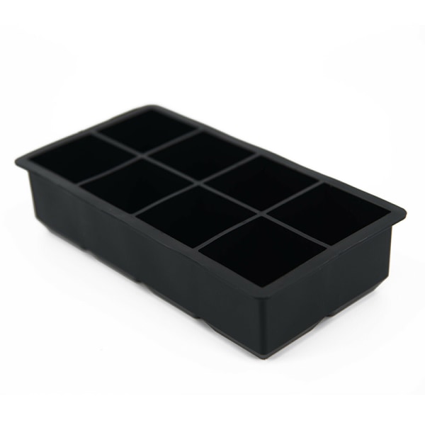 Big Cube Giant Jumbo Stor Silikone Isterning Firkantet Makerbakke Black