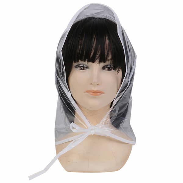1st Skydda frisyr Regnhatt Plasthuv för kvinnor och La One Size