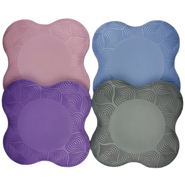 1 Pakke Knæpude Håndled Anti-Slip ensfarvet beskyttende måtte Yoga Purple