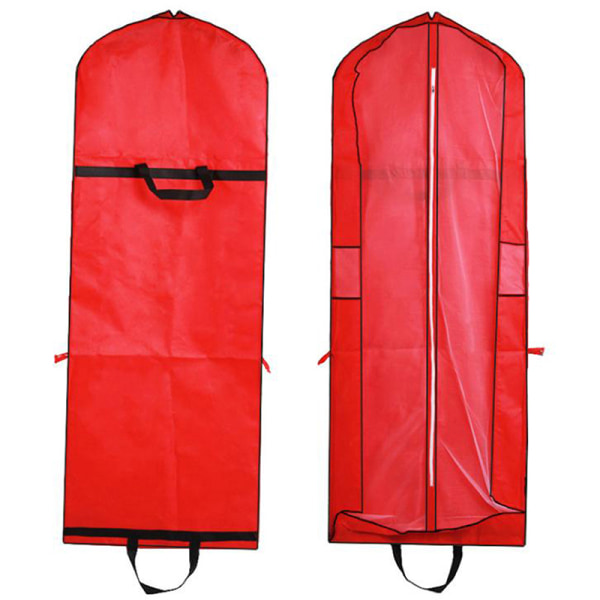 Bröllopsklänning Dammskydd Klänning Cover Cover kläder Red 150CM