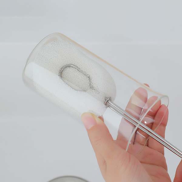 Langhåndtak Svampkopp Børstekopp Scrubber Rengjøringsbørste Kjøkken Cleaning brush &Replace brush head